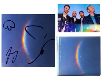 Coldplay Signed "Moon Music" CD Insert