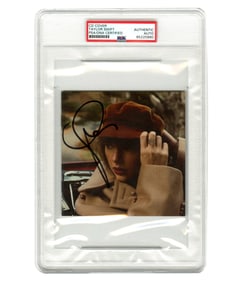 Taylor Swift Signed "Red (Taylor's Version)" CD Album Cover, PSA Slabbed