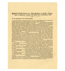 Broadside-Resolution of Alaska Citizens Calling for Fair Representation in Congress