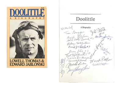 18 Doolittle Raiders Signed Book!