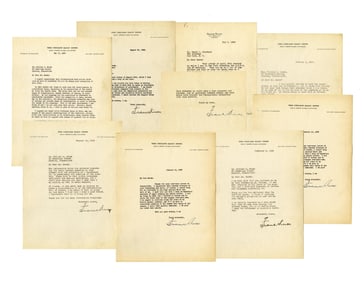 Frank Knox Archive of 8 TLS to William E. Marshall & Journalist Henry L. Stoddard