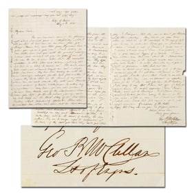 George B. McClellan Superb ALS from Mexico City During War, 1848