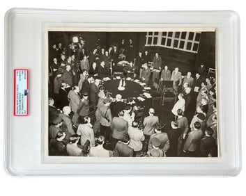 Potsdam Conf. Stalin, Truman & Attlee "New Big Three" Assemble to Discuss Post War Europe PSA Type 1