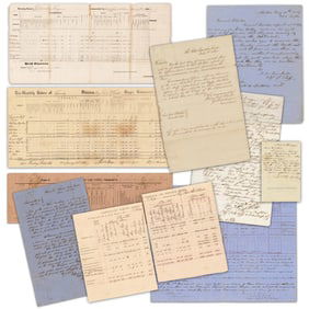 [Joseph Wheeler] Archive, 10 Civil War-Dated Docs, Some Dating From Major Cavalry Campaigns, Ca.