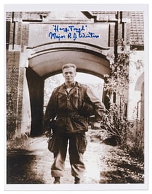 U.S. Army Major Dick Winters Signed Photo, Decorated Commander of "Easy Company"