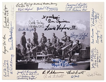 Superb "Band of Brothers" Photo Signed by 27 Members of "Easy Company," PSA Certified