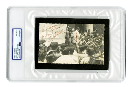 Fidel Castro PSA NM-MT 8 Rare Signed Photo to Documentarian Saul Landau