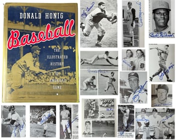 19 HOFers & 30 Stars incl. Yogi, Gibson, Robinson, & Ashburn Sign 1st Edition "Baseball"!