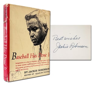 Jackie Robinson Signed 1st Edition of "Baseball Has Done It"