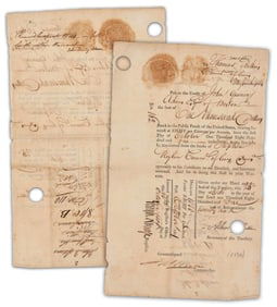 John Quincy Adams Invests in America, Stock in Public Funds of the United States, Co-signed By
