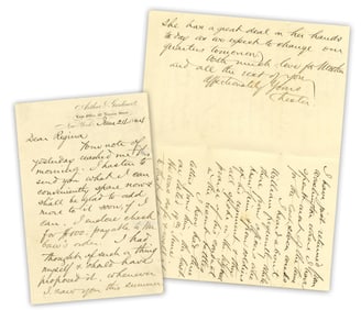 Chester A. Arthur Lengthy War-Dated ALS to Sister Re: Brother Wounded in Action, Incredible!