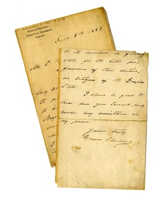 Grover Cleveland Approves His Name Being Used for "the Cleveland Boys" Club