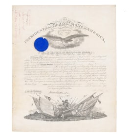 U.S. Grant Signed Appointment for 5th Cavalryman