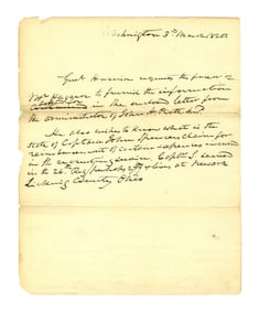 Wm. Henry Harrison ALS Re: Ohio Captain's Expenses in Recruitment