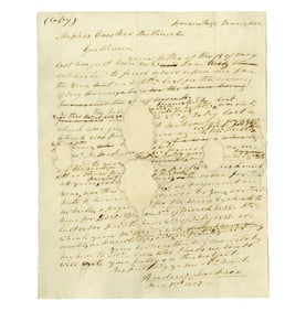 Andrew Jackson ALS, Signed 5 Times Re: Upkeep of The Hermitage & Jackson Jr.