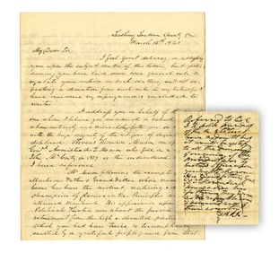 Andrew Jackson Endorses & Signs Letter Signed to President Polk, Referring Candidate for Office
