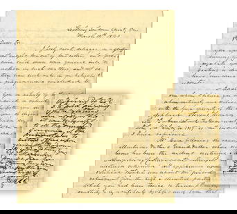 Andrew Jackson Endorses & Signs Letter Signed to President Polk, Referring Candidate for Office: Andrew JacksonLeesburg, VA, March 12, 1845Andrew Jackson Endorses & Signs Letter Signed to President Polk, Referring Candidate for OfficeAESAn endorsed letter signed by Andrew Jackson, referring a can