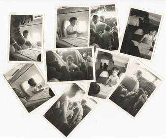 John-John In a Small Airplane Which Later Would be His Demise! Orig. Vintage Photos Kennedy Trip to