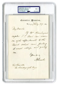Abraham Lincoln Recommends Naval Cadet Just Days Before the Battle of Mobile Bay