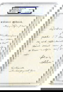 Abraham Lincoln Recommends Naval Cadet Just Days Before the Battle of Mobile Bay: Abraham LincolnWashington, DC, July 29, 1864Abraham Lincoln Recommends Naval Cadet Just Days Before the Battle of Mobile BayLSABRAHAM LINCOLN, Manuscript Letter Signed, to Gideon Welles, July 29, 1864
