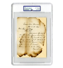The Civil War Begins! Abraham Lincoln Recommends Naval Appointment Amidst Fort Sumter Crisis. War