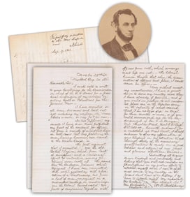 A. Lincoln Endorsement on West Point Soldier Who Raised Zouaves, Wants Commission - Fantastic Civil