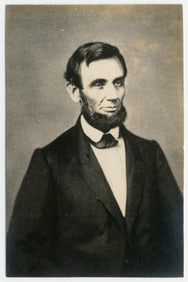 First Photo of Abraham Lincoln As President! Meserve Printed & Collected