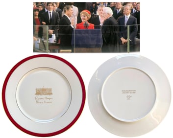 Rare Ronald Reagan Inauguration Gift Plate!