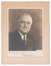 Franklin D. Roosevelt Signed Vintage Harris & Ewing Photograph