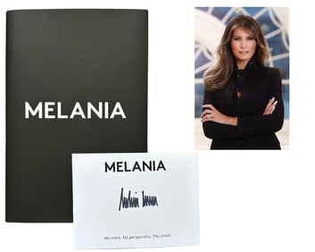 Melania Trump Boldly Signed Book "Melania"