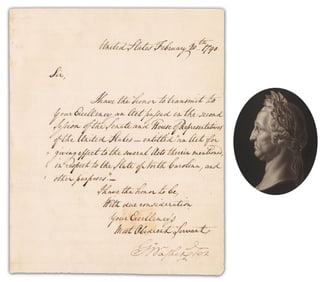 George Washington As Pres. Sends Slavery-Associated Acts about North Carolina to Governor