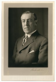 Woodrow Wilson Signed Vintage Harris & Ewing Photograph