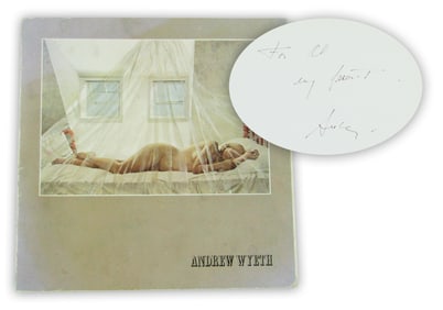Andrew Wyeth Signed Catalog for 1980 Paris Exhibition