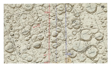 Apollo 17 Flown Photography Map, Ex: Gene Cernan