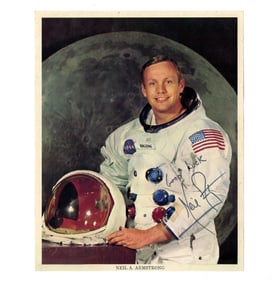 Neil Armstrong Signed Photo "Good Luck"