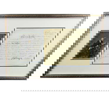 Robert Morris Signs Stock Certificate 3 Years Before Debtor’s Prison: Robert MorrisPhiladelphia, PA, April 18, 1795Robert Morris Signs Stock Certificate 3 Years Before Debtor&#8217;s PrisonDSA signed stock certificate by Robert Morris as President of the North American