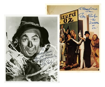 Ray Bolger Signed "Wizard of OZ" Promotional Images