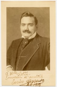 Enrico Caruso Boldly Signed Portrait Photo