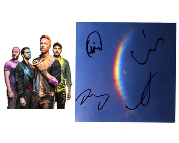 Coldplay Signed "Moon Music" CD Insert