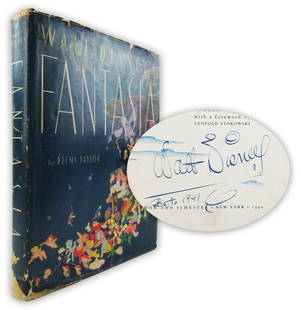 Walt Disney Signed 1st Ed. of "Fantasia", JSA Authenticated: Walt DisneyNew York, NY, 1941Walt Disney Signed 1st Ed. of "Fantasia", JSA AuthenticatedSigned bookA desirable, first edition copy of Walt Disney's "Fantasia" (New York: Simon and Shuster, 1940), publ