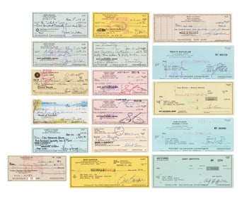 17 Checks Signed by Actors & Musicians: Barker, Day, Rogers, Wilder, and More!