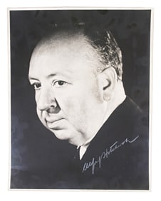 Striking Alfred Hitchcock Large Signed Photograph, JSA Authenticated