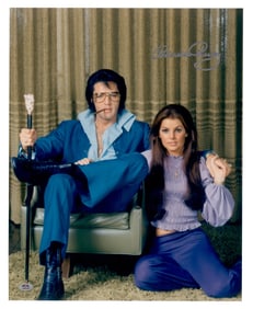Priscilla Presley Signed Oversized Color Portrait, PSA Grade 10!