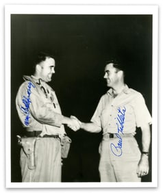 Pilots Paul Tibbets & Charles Sweeney Dual Signed Photograph
