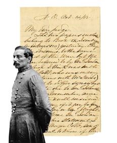 P.G.T. Beauregard ALS Re: "Military Operations" Biography, Mentioning Davis, Johnston, Jordan, and