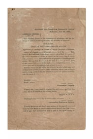 Confederate General Orders, 1863, Honorable Discharge