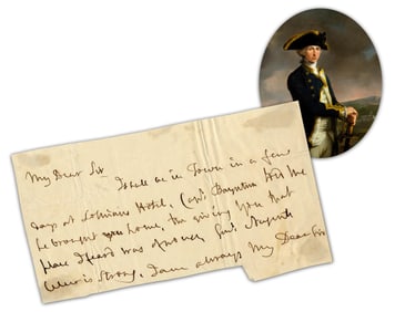Horatio Nelson Autograph Letter From London, 45+ Words In His Hand