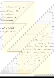 William T. Sherman Poignant ALS Mentioning Death of a Grandchild: William T. ShermanWashington, D.C., August 20, 1882William T. Sherman Poignant ALS Mentioning Death of a GrandchildALSAn emotional letter signed "W. T. Sherman" in which the General mourns the loss of