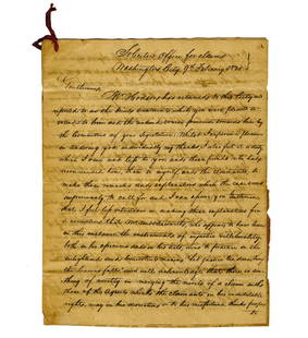 War of 1812 Military Claims Agent Argues "all men are created equal," Great Content!: War of 1812Washington, D.C., February 9, 1831War of 1812 Military Claims Agent Argues "all men are created equal," Great Content!ALSA lengthy letter from a veterans' agent to members of the Pennsylvan