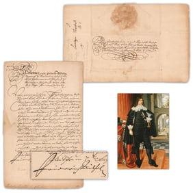 Frederick William, Elector of Brandenburg MDS Signed 3 Months After End of Second Northern War
